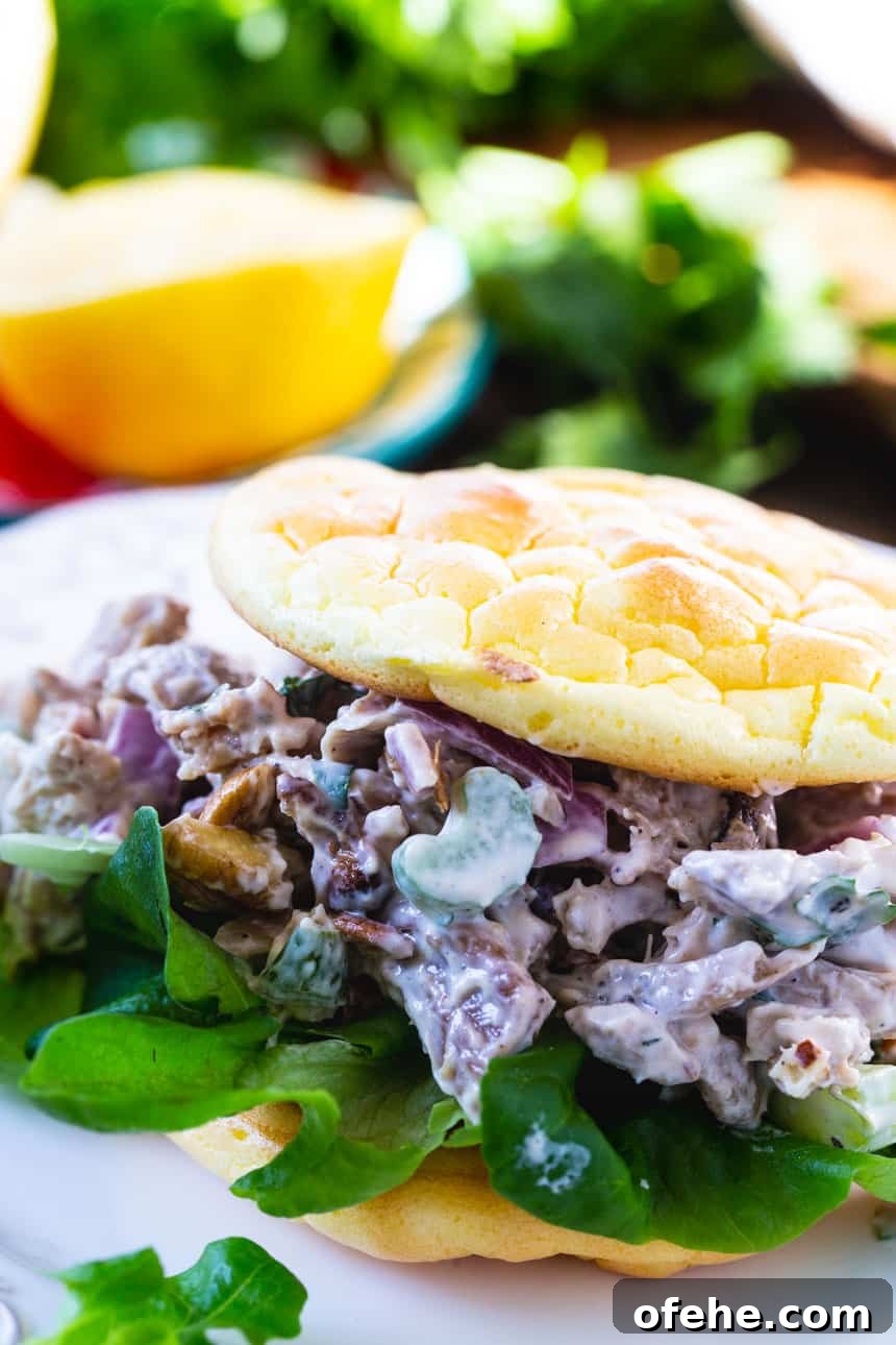 Keto Roasted Chicken and Bacon Salad with Creamy Dressing 5 Keto Roasted Chicken Salad Sandwich