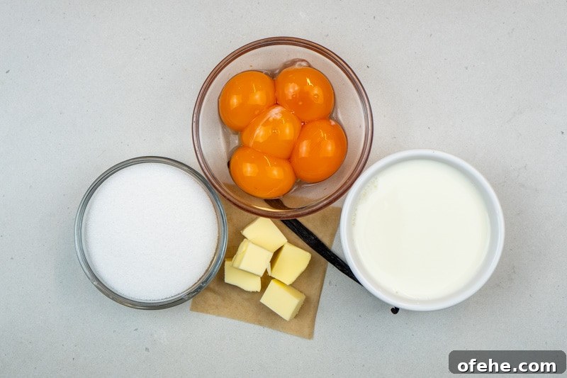Silky Vanilla Custard Recipe Without Cornstarch 3 Ingredients for this recipe