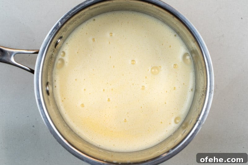 Silky Vanilla Custard Recipe Without Cornstarch 6 Sieved custard mixture