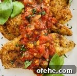 Butter-Sautéed Chicken Breast with Tomato, Wine & Basil Sauce 12 chicken with tomato sauce