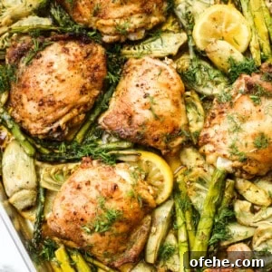 Spring Sheet-Pan Chicken with Artichokes and Asparagus 3 Sheet Pan Spring Chicken
