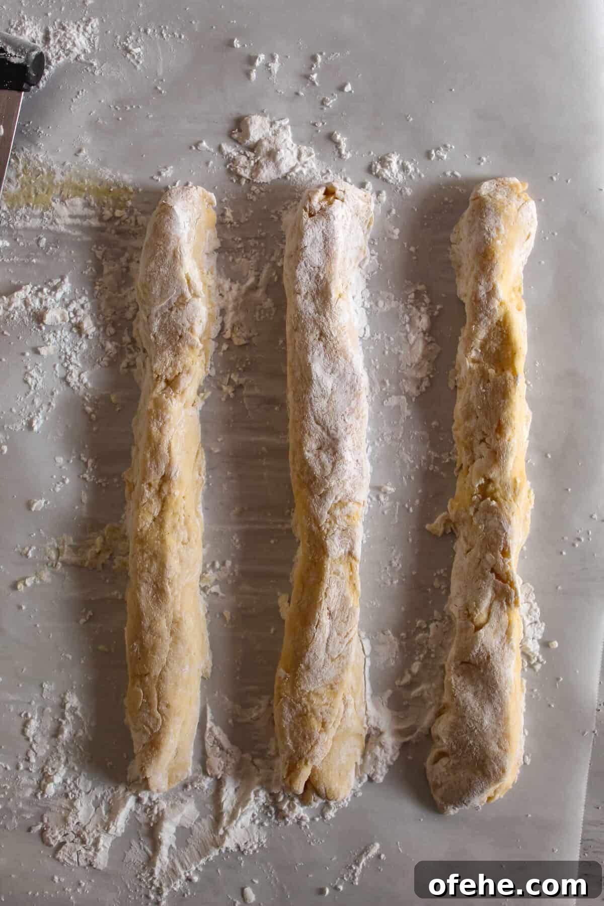 Traditional Gluten-Free Easter Bread Recipe for Spring Celebrations 6 Three equally sized dough cylinders for making easter bread