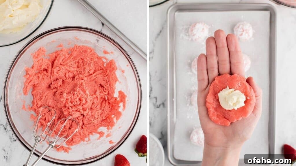 Strawberry Cheesecake Cookies: Soft, Creamy Cookie Recipe 4 how to make strawberry cheesecake cookies