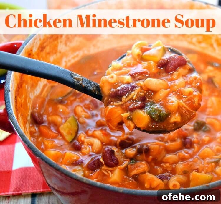 Hearty Chicken Minestrone Soup Recipe for Cozy Weeknight Meals 2 Make this easy Chicken Minestrone Soup