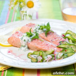 Hibiscus-Poached Salmon with Cool Tzatziki Sauce 10 Hibiscus Tea Poached Salmon with Tzatziki Sauce