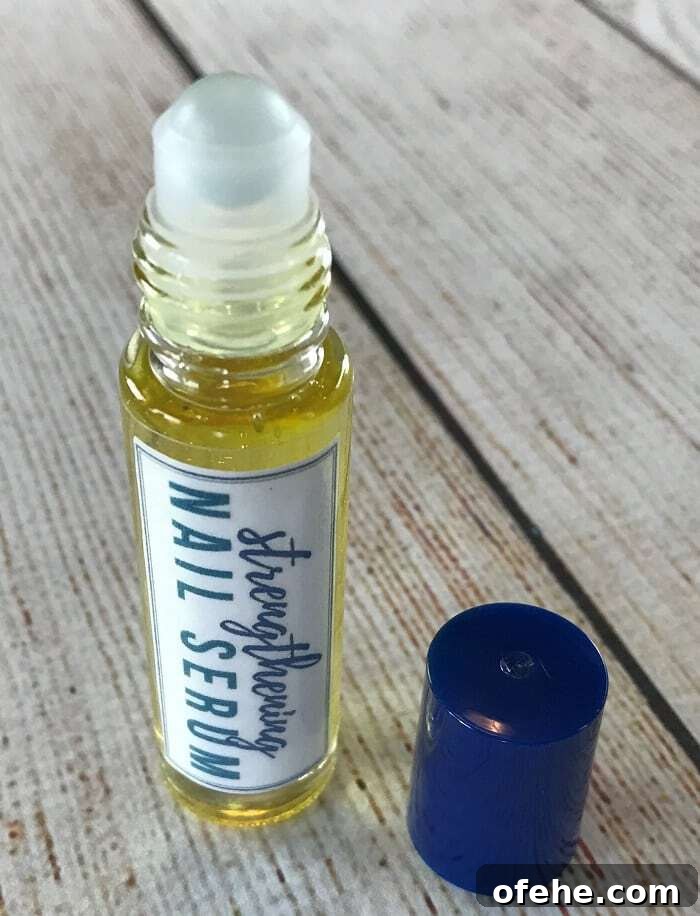Roller bottle nail serum