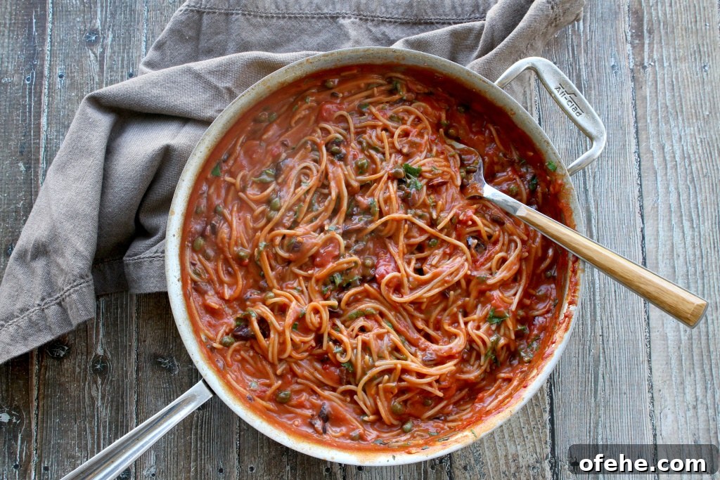 Gluten-Free One-Skillet Pasta Puttanesca Recipe 3 one skillet pasta puttanesca