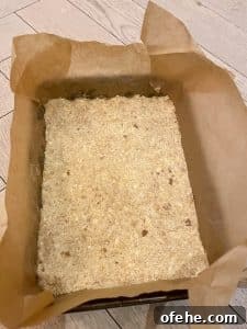 Mincemeat Slice - shortbread pressed in the tin