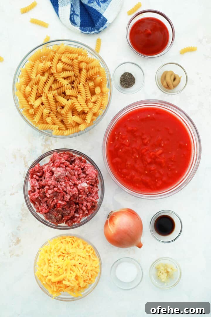 Cheeseburger Casserole Recipe: Simple Weeknight Comfort Bake 3 ingredients for cheeseburger casserole