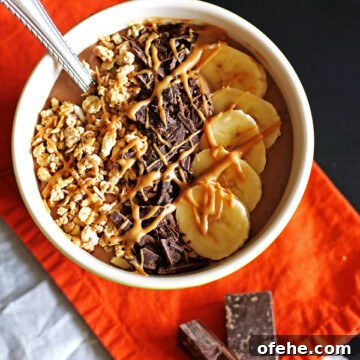 Chocolate Peanut Butter Smoothie Bowl Recipe for Breakfast Bliss 5 img 2151 4