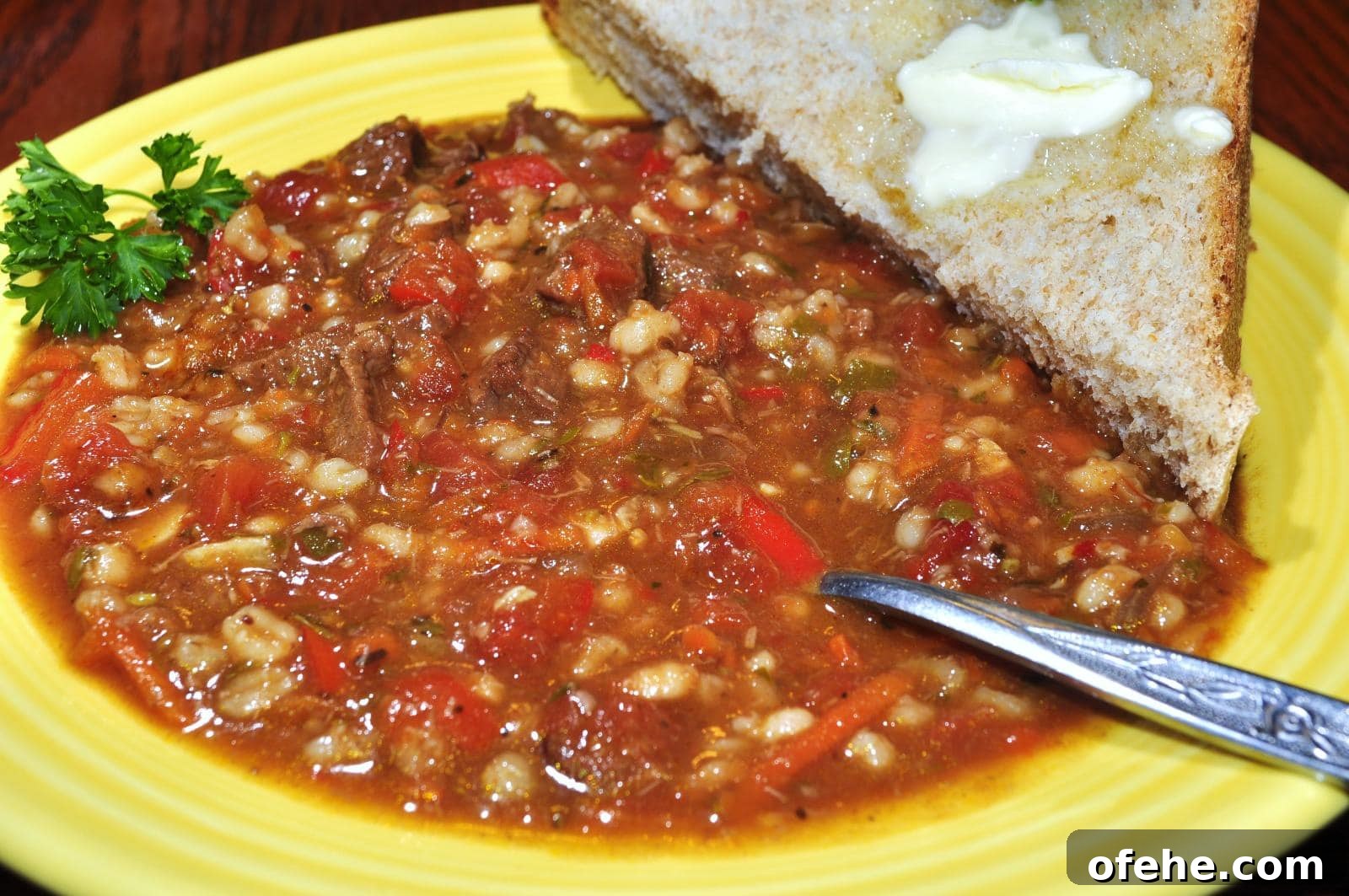Savor the Beef Barley Soup Pioneer Woman