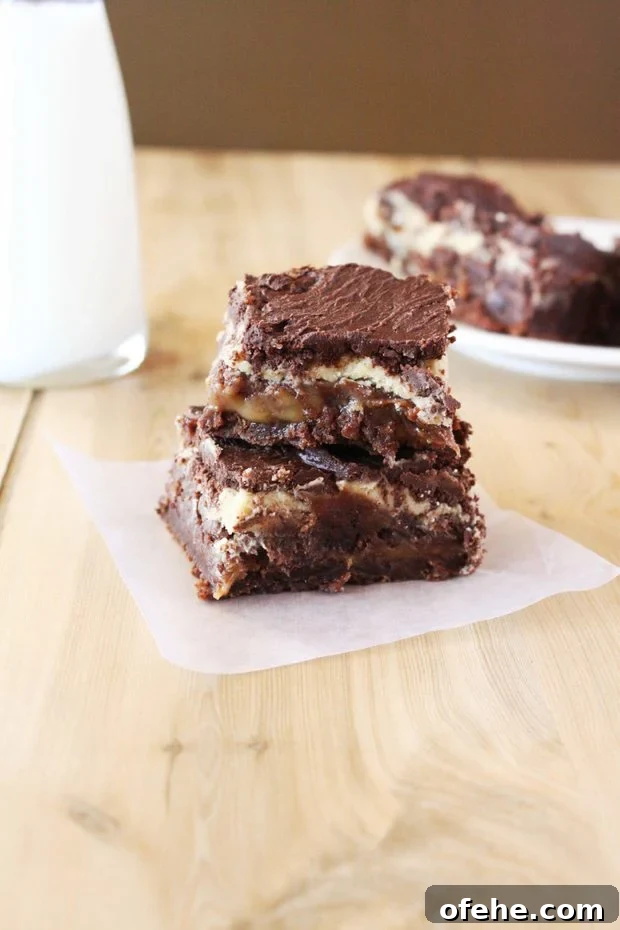 Peanut Butter Caramel Stuffed Brownies Recipe 2 img 2240 4