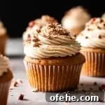filled and decorated pecan pie cupcakes on table