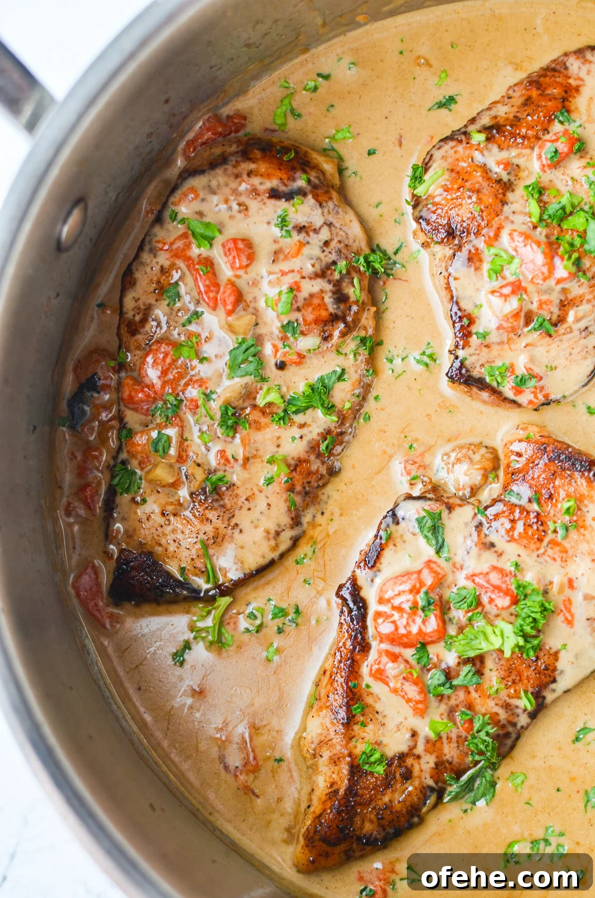 Creamy Roasted Red Pepper Chicken Recipe for Weeknight Dinners 2 img 2432 1