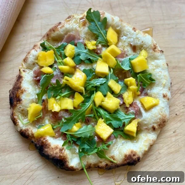 Hawaiian mango pizza