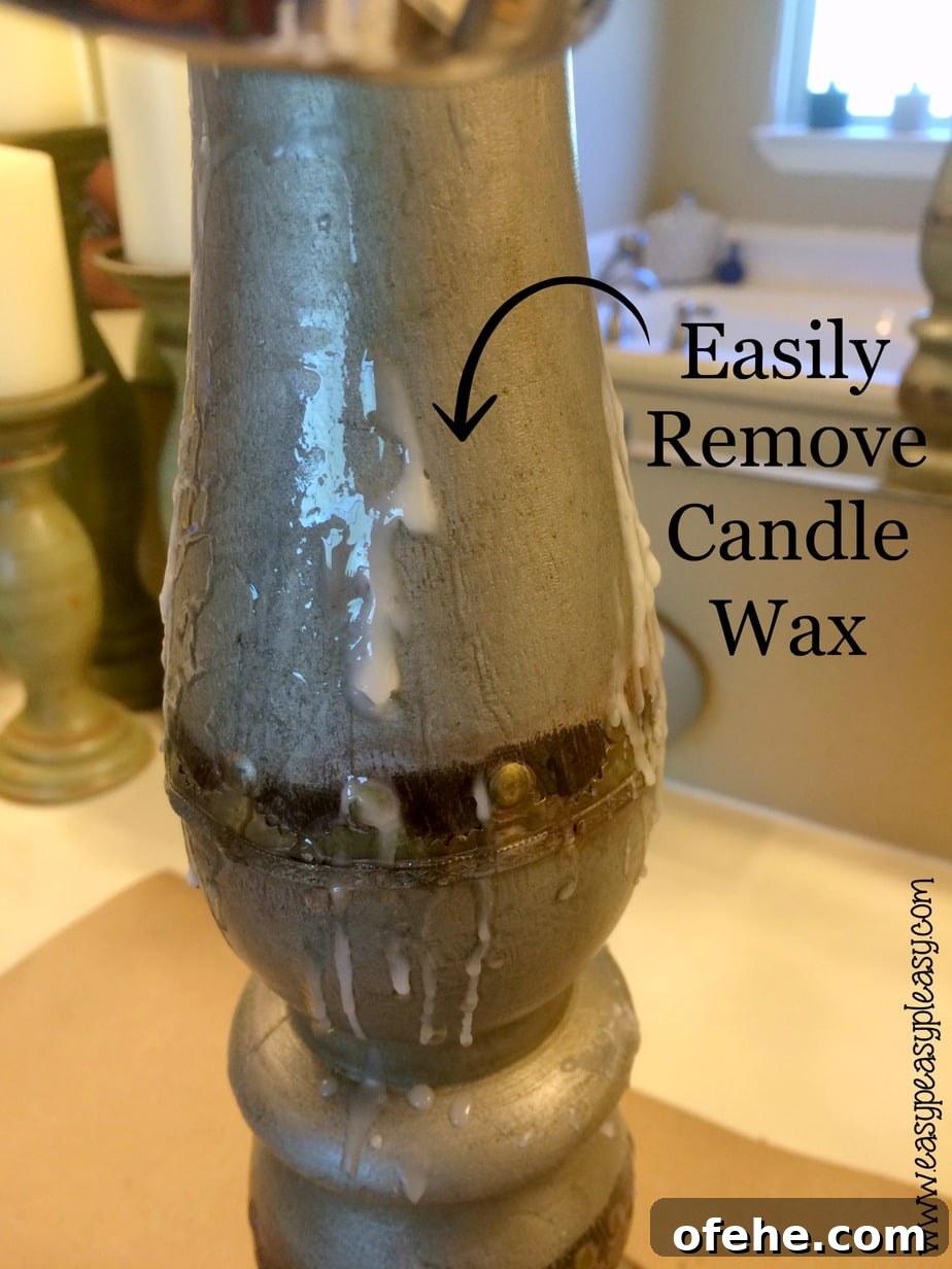 Restore Wax-Covered Candle Holders: Simple Steps to Shine Like New 6 Easily remove candle wax to makeover candle holders.