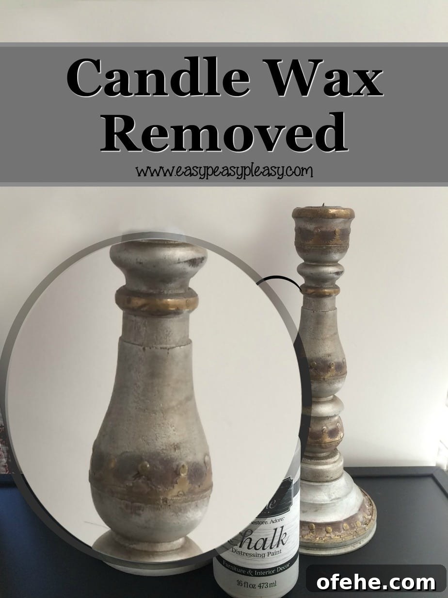 Restore Wax-Covered Candle Holders: Simple Steps to Shine Like New 7 How to easily remove candle wax to makeover yard sale candle holders.