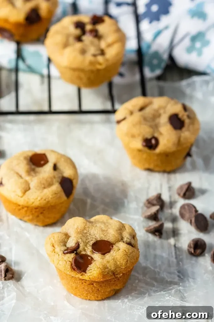 Mini Chocolate Chip Peanut Butter Cookie Cups