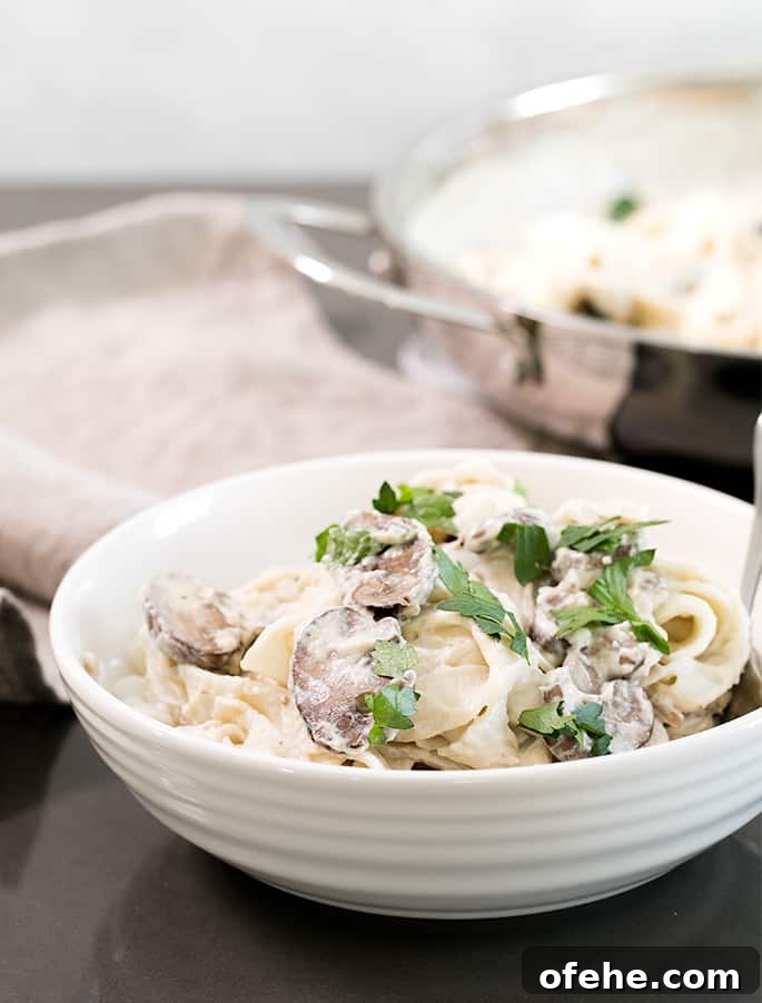 Creamy Vegan Alfredo Sauce Recipe for Pasta and Pizza 5 This rich, creamy vegan alfredo sauce is made with cashews and coconut milk, and no nutritional yeast. It even reheats beautifully.