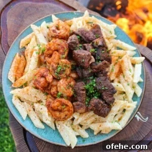 Top Surf and Turf Recipes for Dinner: Steak and Seafood Ideas 9 Cajun steak and shrimp alfredo.