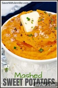 Savory Roasted Sweet Potato Mash with Garlic and Herbs 7 Roasted-Savory-Mashed-Sweet-Potatoes-Recipe pinterest pin iamage