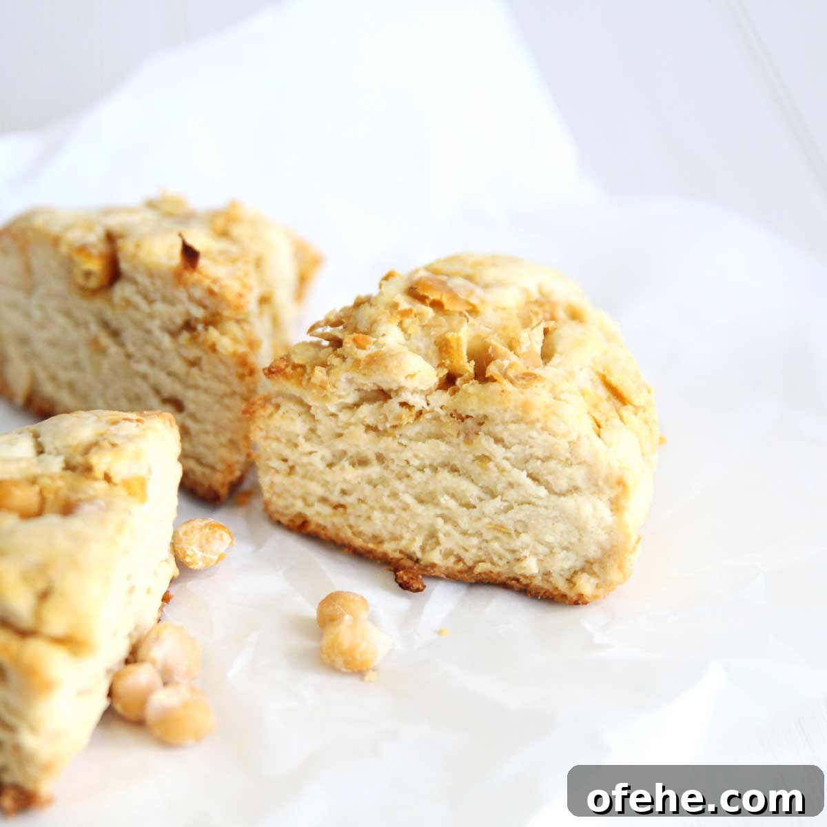 Vegan Chickpea Scones (Egg-Free Savory Recipe) 2 Homemade Chickpea Scones (Vegan Recipe)
