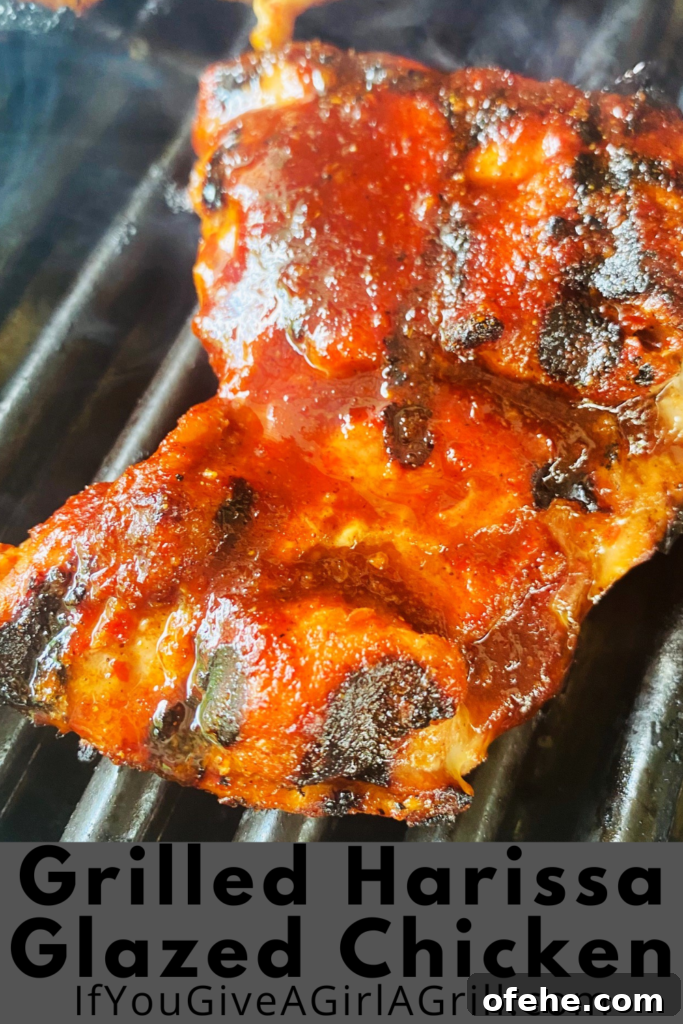 Grilled Harissa Glazed Chicken