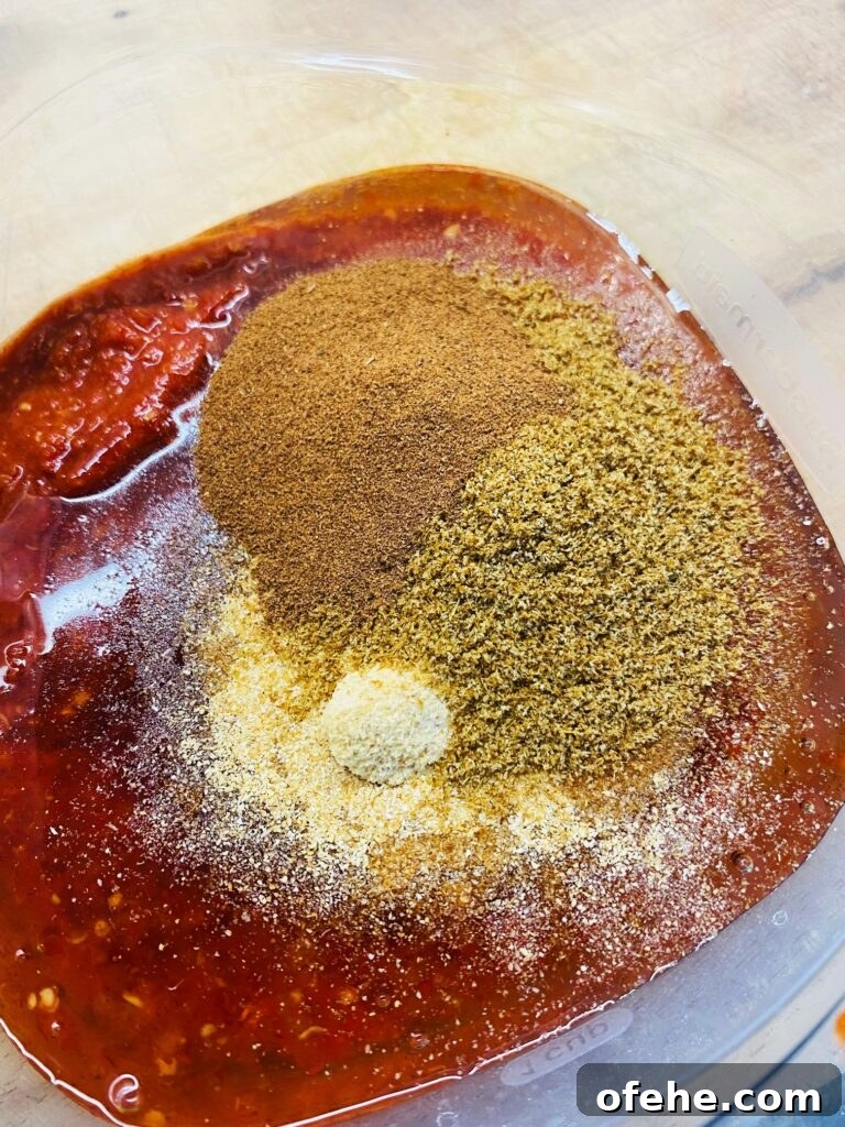 marinade for the chicken before mixing