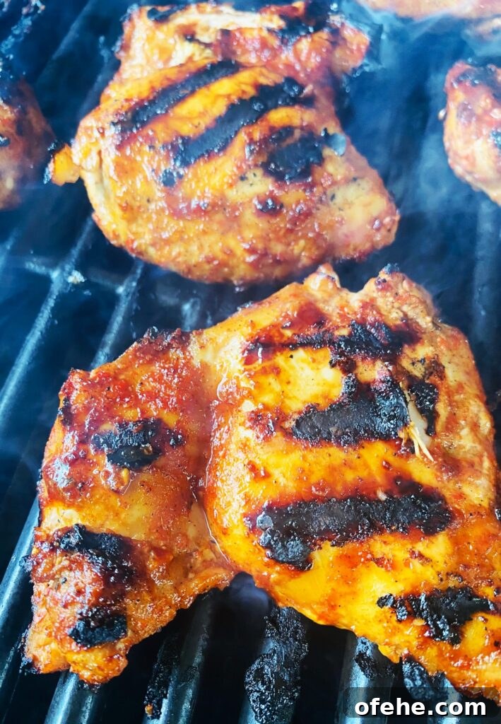 Grilled Harissa Glazed Chicken