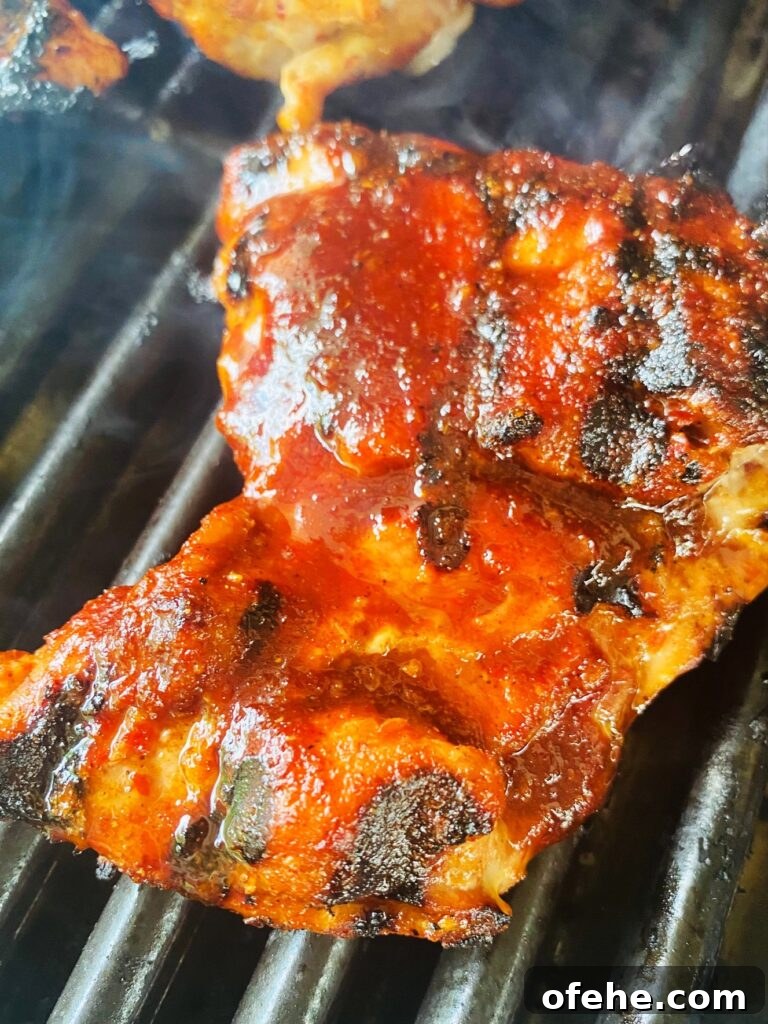 Grilled Harissa Glazed Chicken