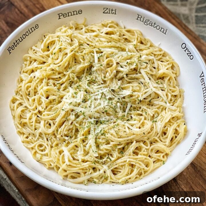 Instant Pot Garlic Lemon Spaghetti Recipe