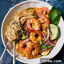 30-Minute Red Thai Prawn Curry Recipe for Busy Weeknights 8 aldi recipe prawn curry in a white bowl