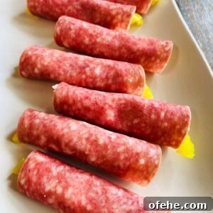 Smoked Salami and Roasted Pepper Pinwheels 15 Smoked Salami Pepper Rolls