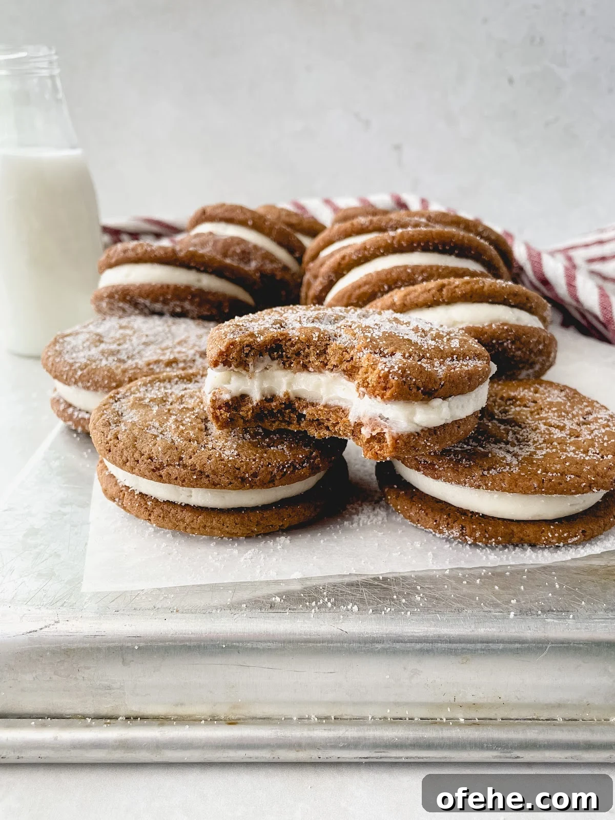 Ginger Molasses Cookie Sandwiches with Creamy Filling Recipe 8 img 34 7
