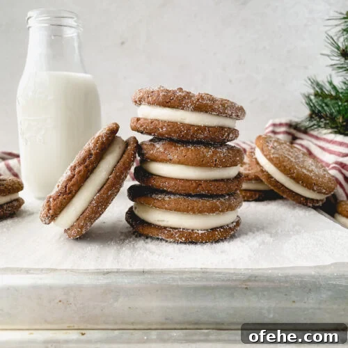Ginger Molasses Cookie Sandwiches with Creamy Filling Recipe 9 img 34 8