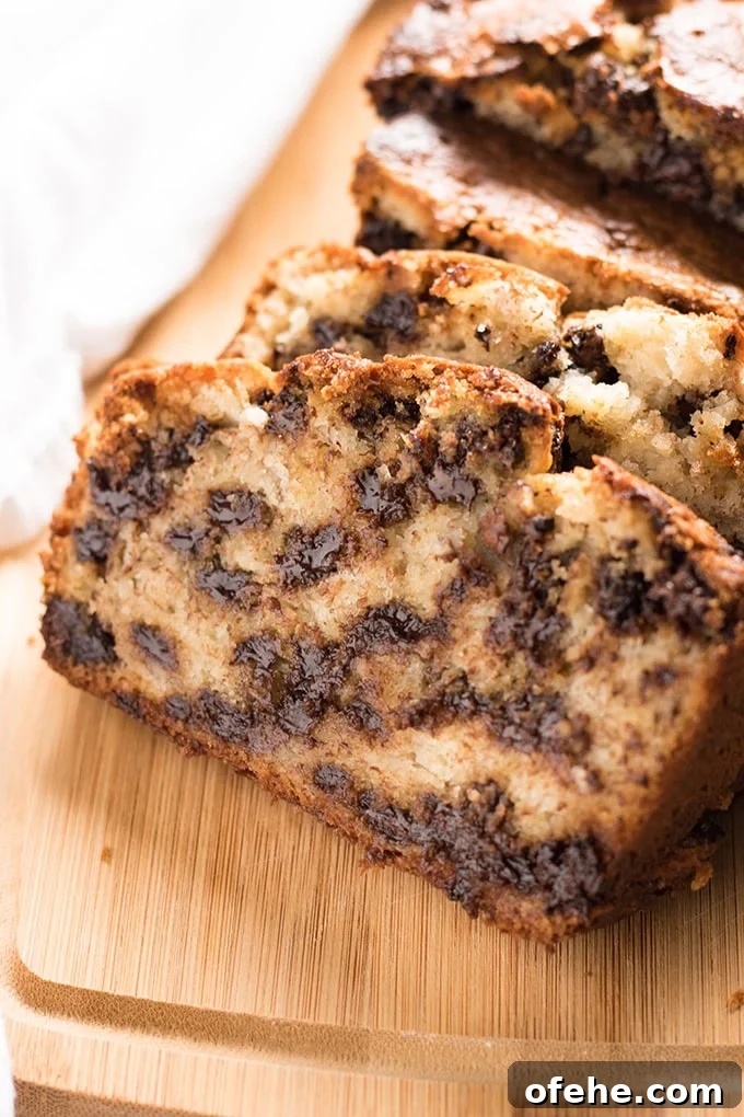 One-Bowl Chocolate Chip Banana Bread Recipe 3 Easy banana bread recipe with chocolate chips in one bowl