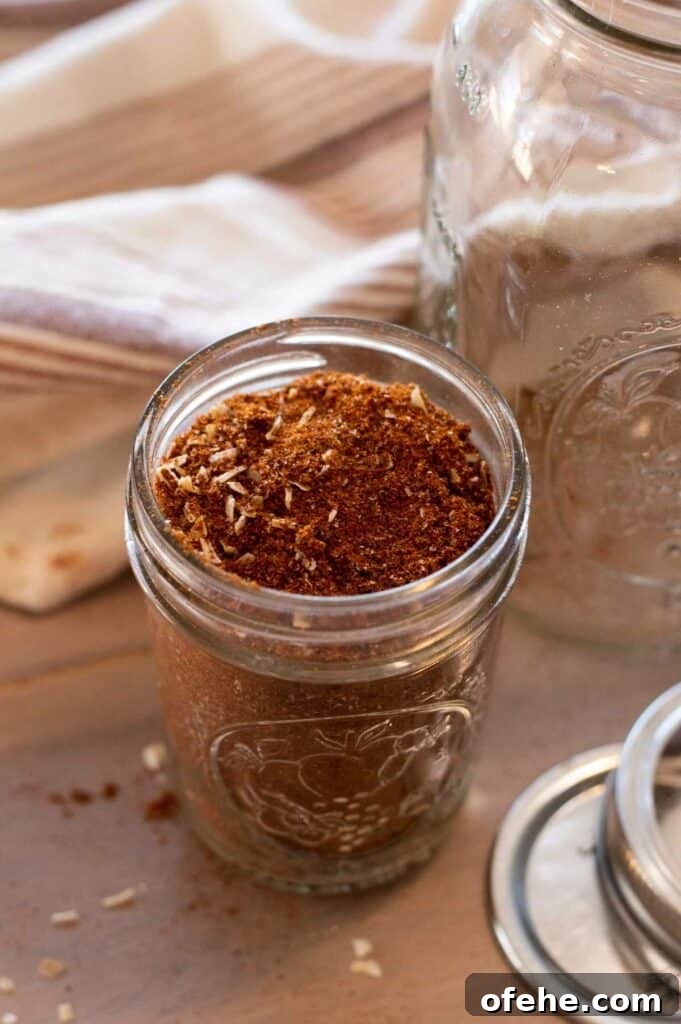 Classic Ground Beef Tacos: Grandma’s 60-Year Family Recipe 6 gluten free taco seasoning ingredients in a jar