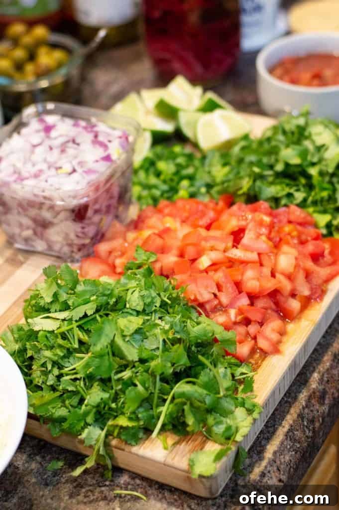Classic Ground Beef Tacos: Grandma’s 60-Year Family Recipe 7 Cut veggies for tacos