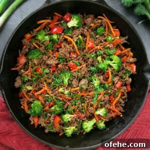 30-Minute Korean Ground Beef Stir-Fry Recipe (One-Pot) 14 Korean Ground Beef Stir Fry {Easy, One Pot, 30-Minute Meal}