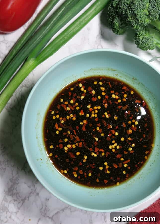 30-Minute Korean Ground Beef Stir-Fry Recipe (One-Pot) 4 korean soy sauce mixture in a bowl