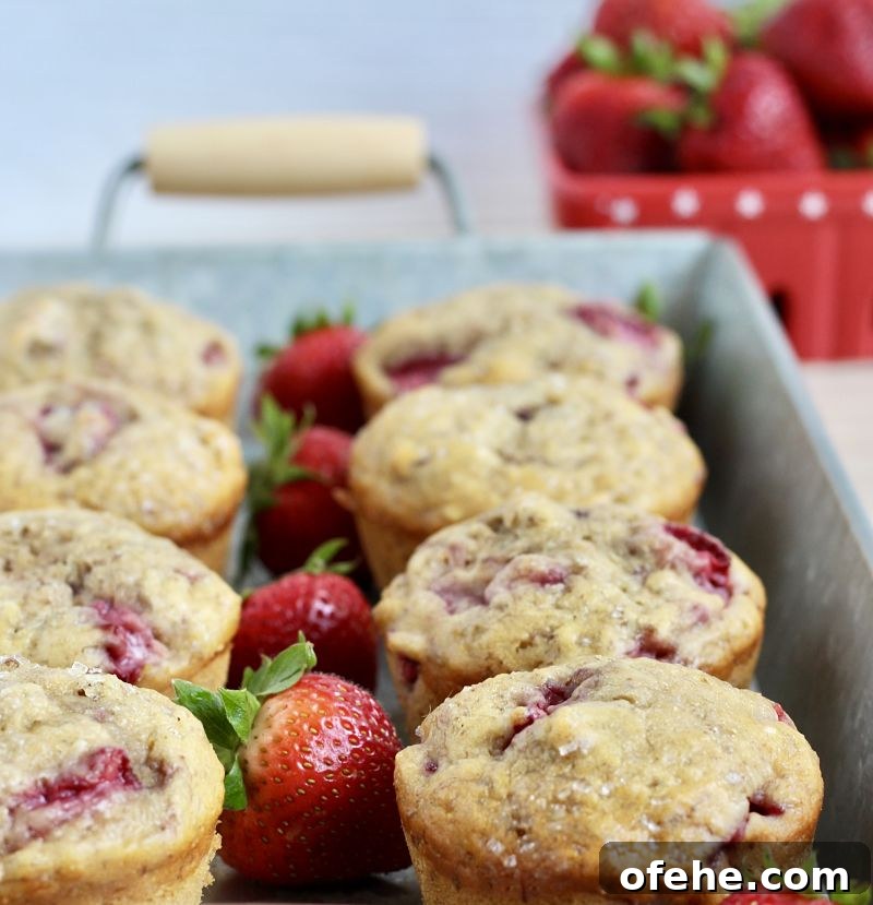 Strawberry Banana Walnut Muffins with Honey Glaze 2 strawberry banana nut muffins