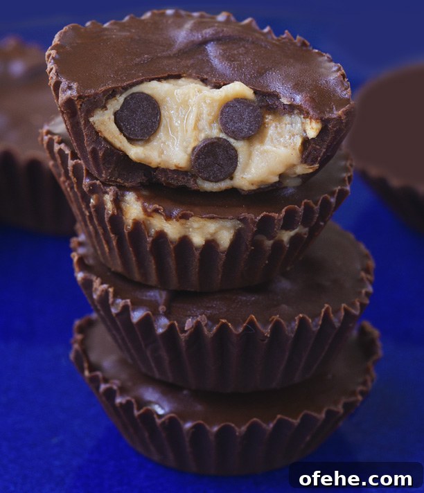 homemade peanut butter cups Chickpea Cookie Dough Reeses