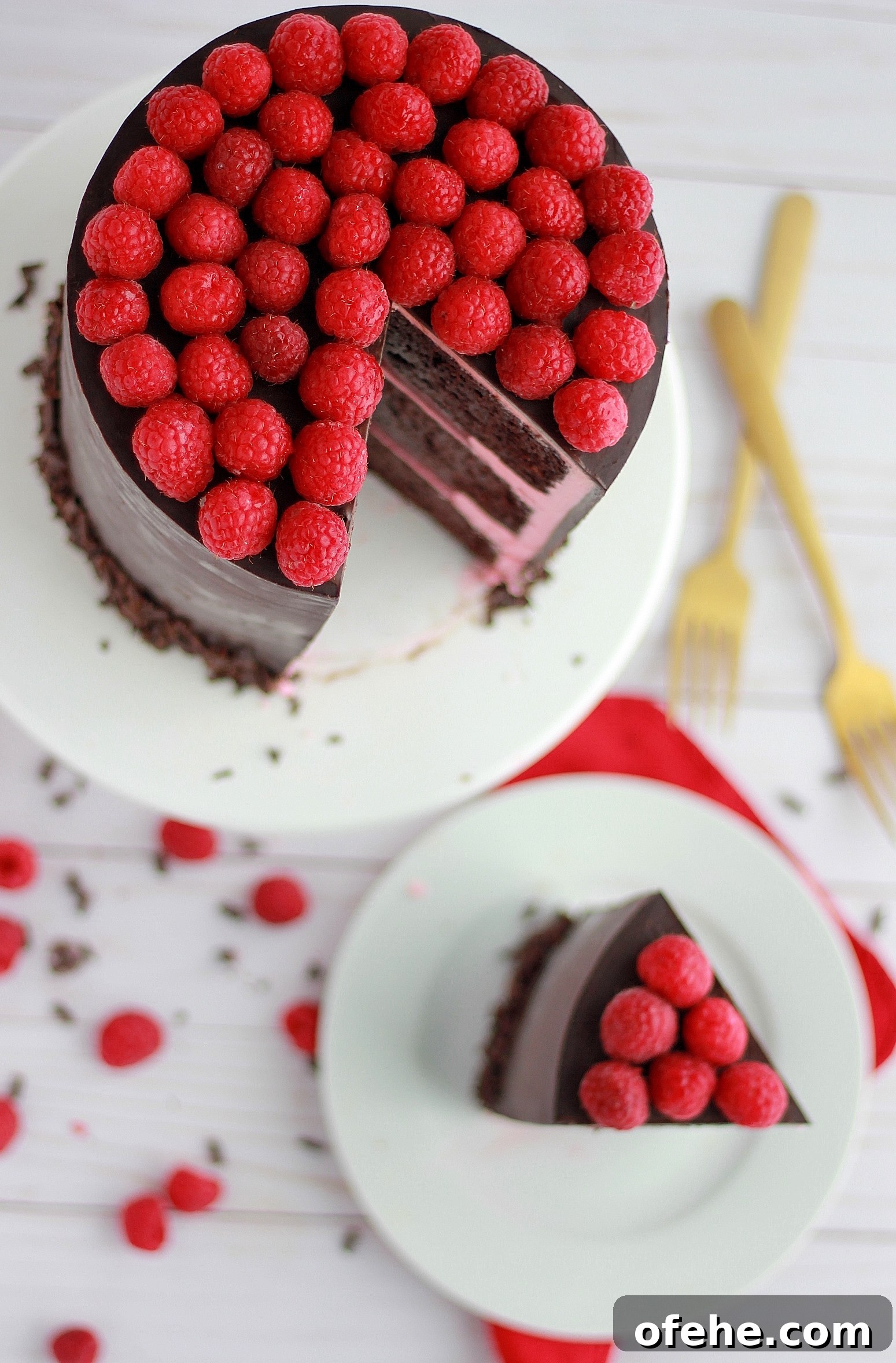 Decadent Dark Chocolate Raspberry Layer Cake Recipe 7 img 4324 6