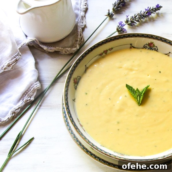 Pureed mango, coconut milk and lime for a chilled soup.