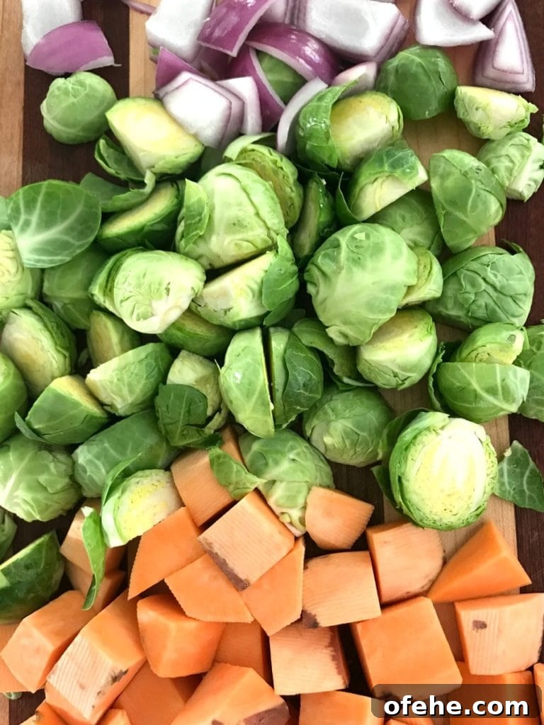 Sheet Pan Breakfast with Sweet Potato, Brussels Sprouts & Bacon 6 80 Day Obsession Sweet Potato Sheet Pan Breakfast | Confessions of a Fit Foodie