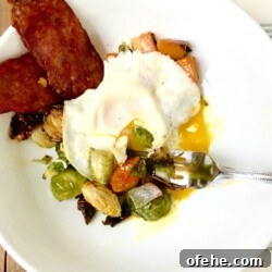 Sheet Pan Breakfast with Sweet Potato, Brussels Sprouts & Bacon 10 80 Day Obsession Sweet Potato Sheet Pan Breakfast | Confessions of a Fit Foodie
