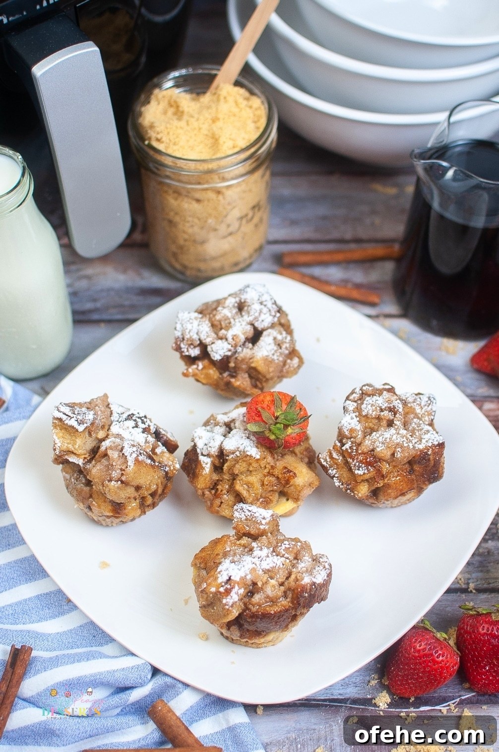 Crispy Air Fryer French Toast Muffins Recipe 3 Easy French toast muffins