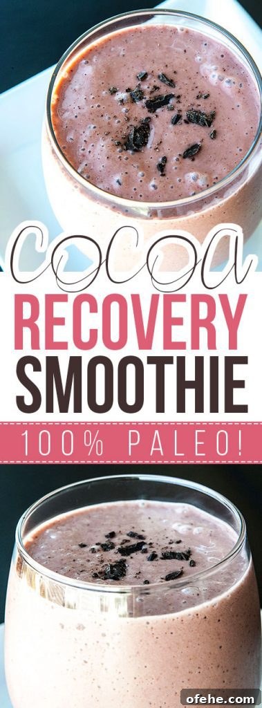 Paleo Chocolate Recovery Smoothie for Post-Workout Energy 6 Paleo Cocoa Recovery Smoothie