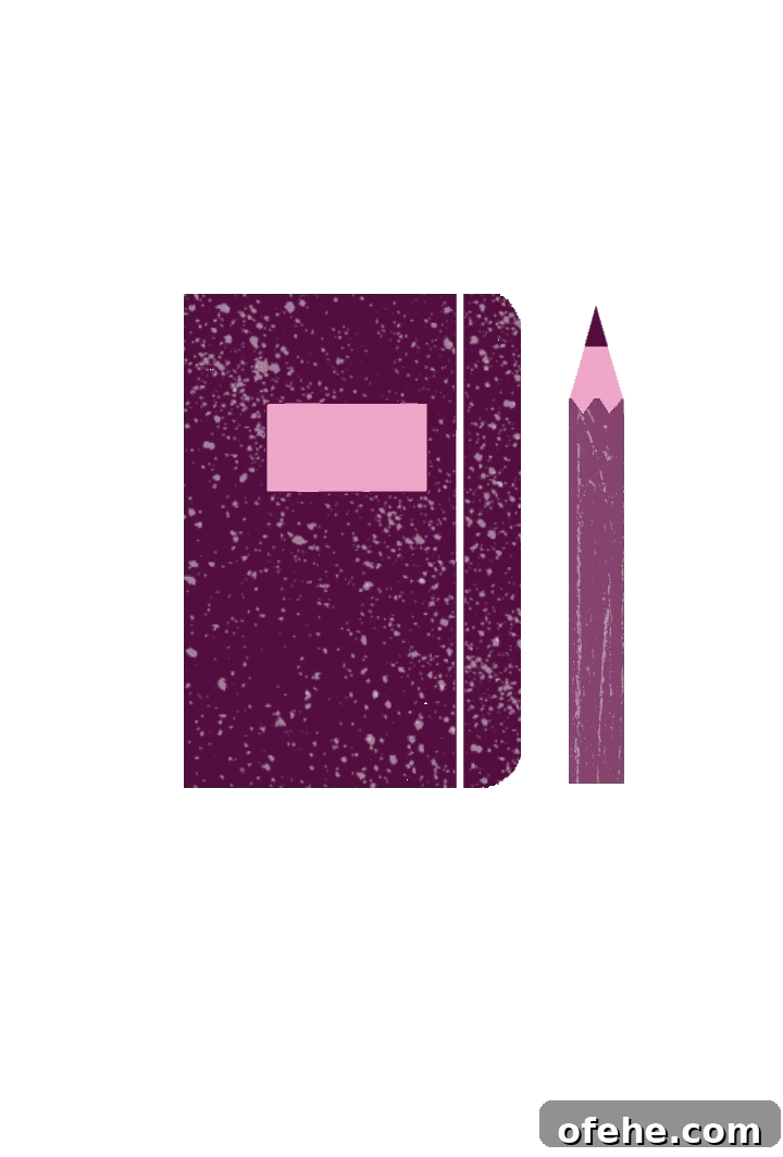 How to Perfectly Cook Dried Beans: Step-by-Step Guide 17 digital drawing of a journal and pencil.