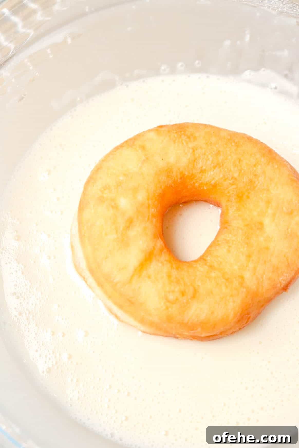 doughnut in glaze